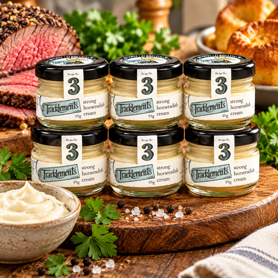 Tracklements Strong Horseradish Cream Mini 25g - Pack of 6