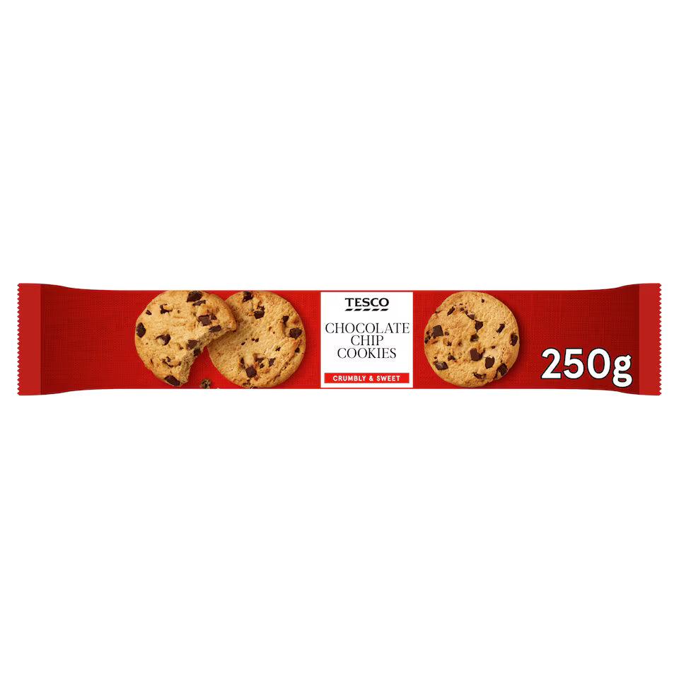 Tesco Chocolate Chip Cookies, 250g
