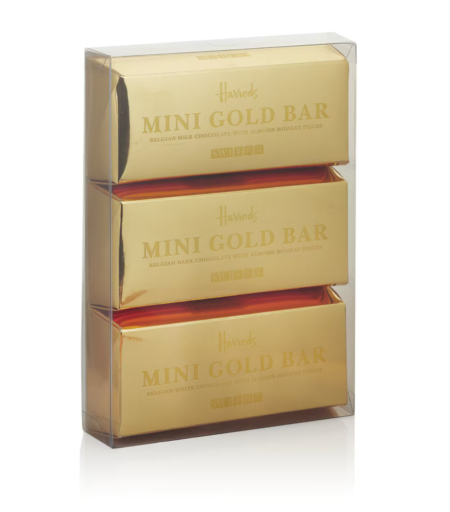 Harrods Mini Gold Bars 3 x 100g