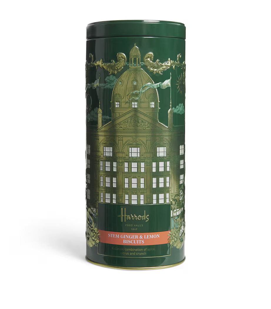 Harrods Stem Ginger & Lemon Biscuit Tin (200g)