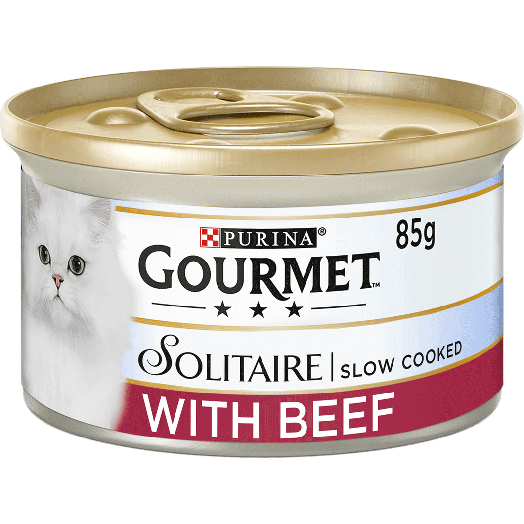 Gourmet Solitaire Slow Cooked Beef In Tomato 85g x 12