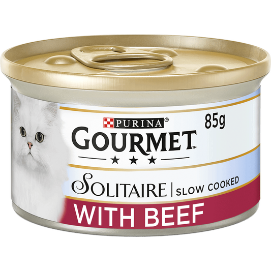 Gourmet Solitaire Slow Cooked Beef In Tomato 85g x 12
