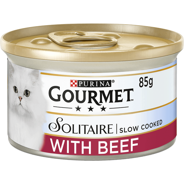 Gourmet Solitaire Slow Cooked Beef In Tomato 85g x 12