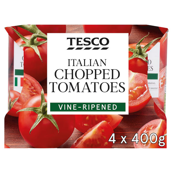 Tesco Italian Chopped Tomatoes, 4x400g