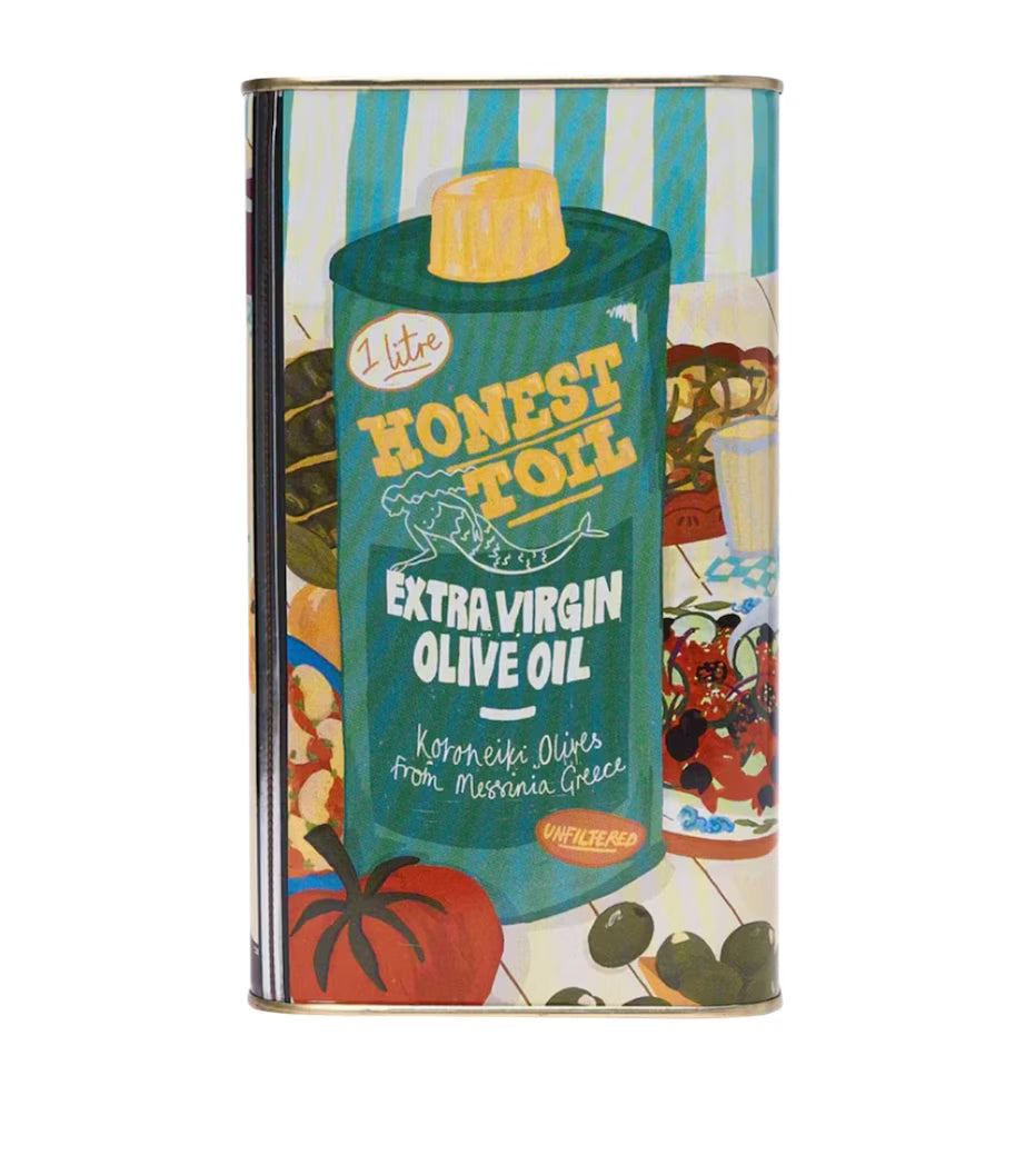 Honest Toil Greek Extra Virgin Olive Oil Tin 1L
