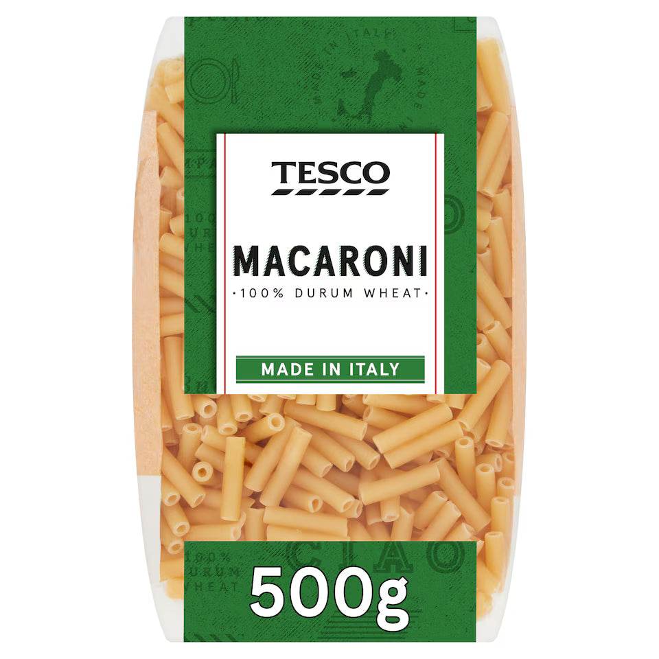 Tesco Macaroni Pasta, 500g