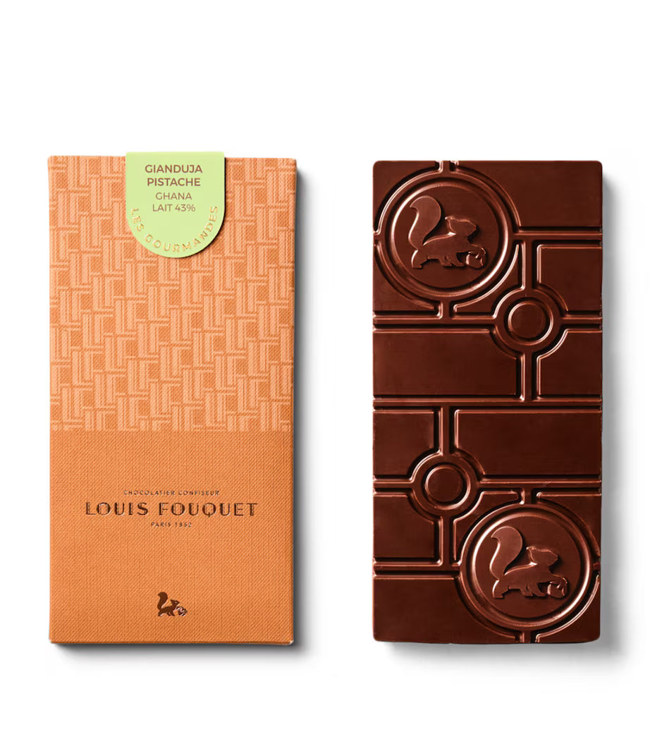 Louis Fouquet Pistachio Gianduja Bar 120g