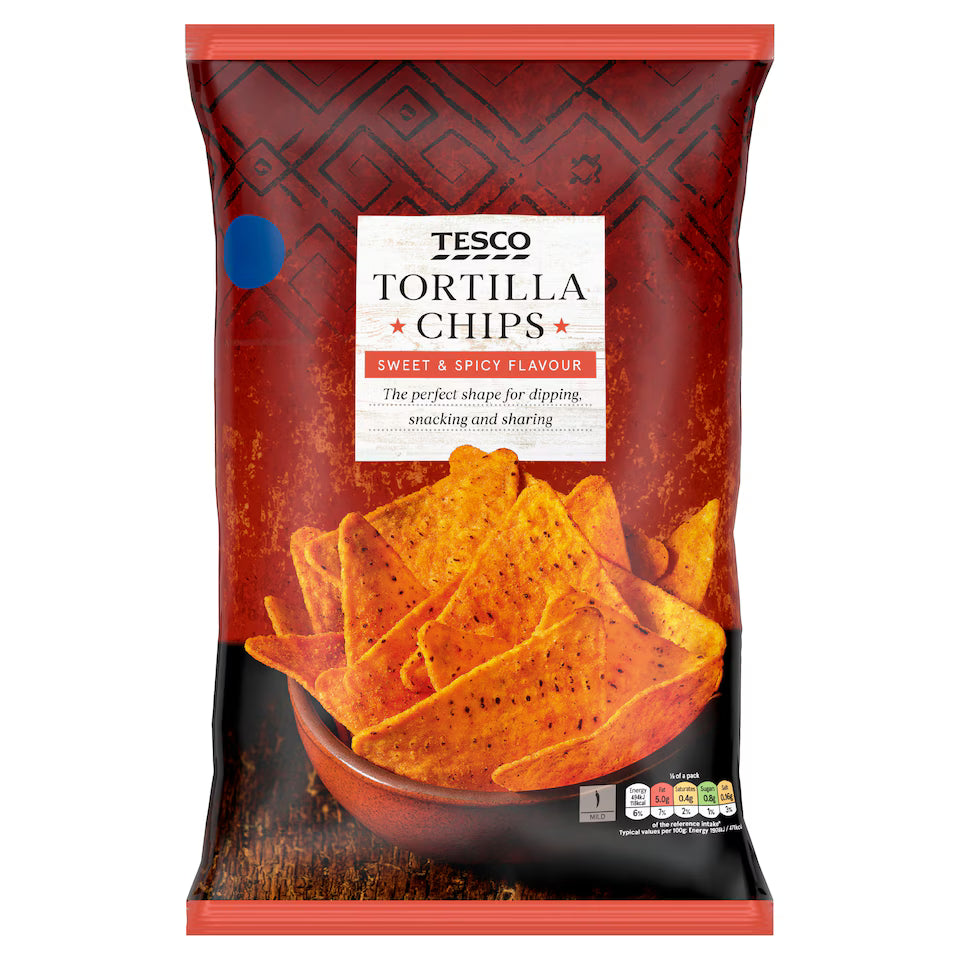 Tesco Sweet & Spicy Tortilla Chips, 200g