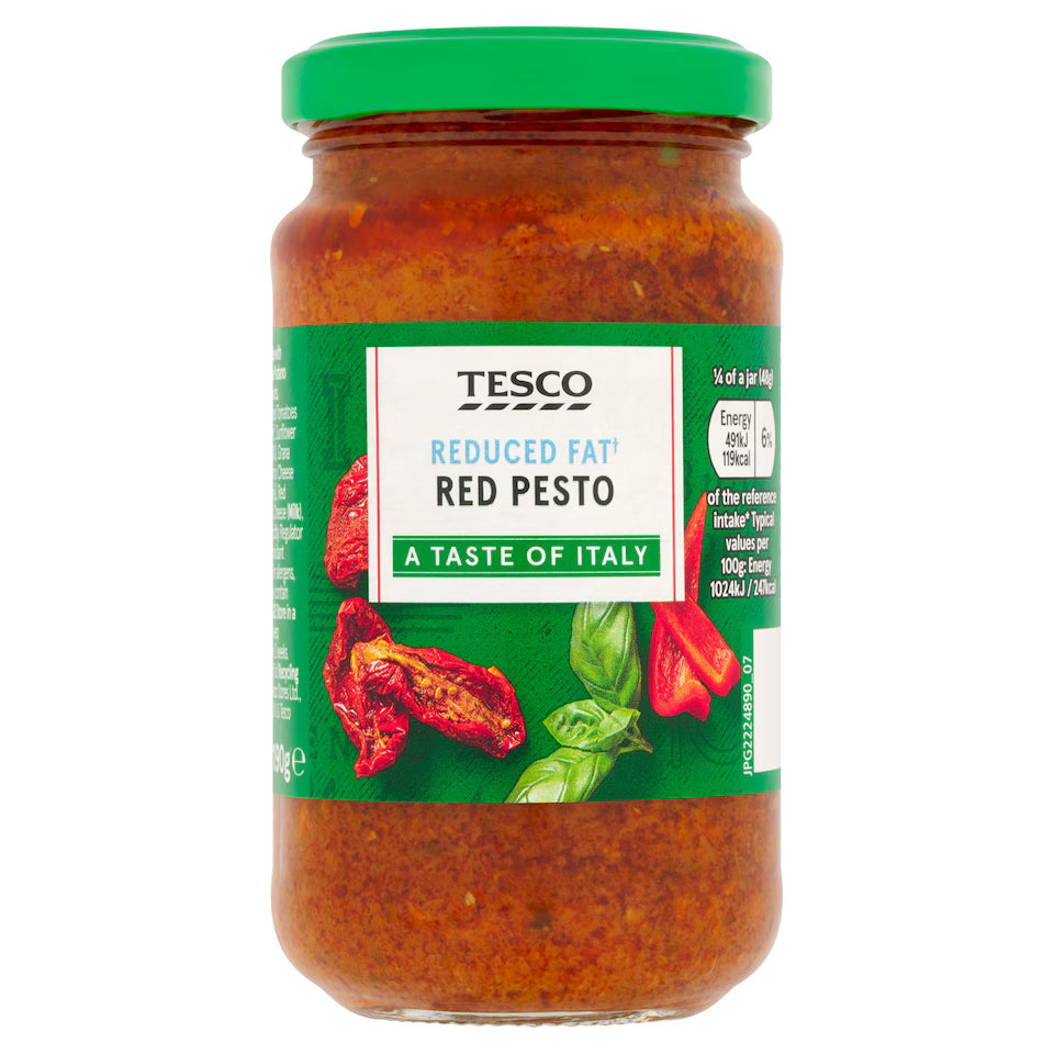 Tesco Reduced Fat Red Pesto, 190g