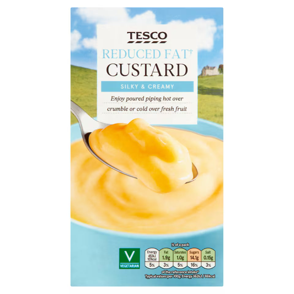 Tesco Reduced Fat Custard, 1kg