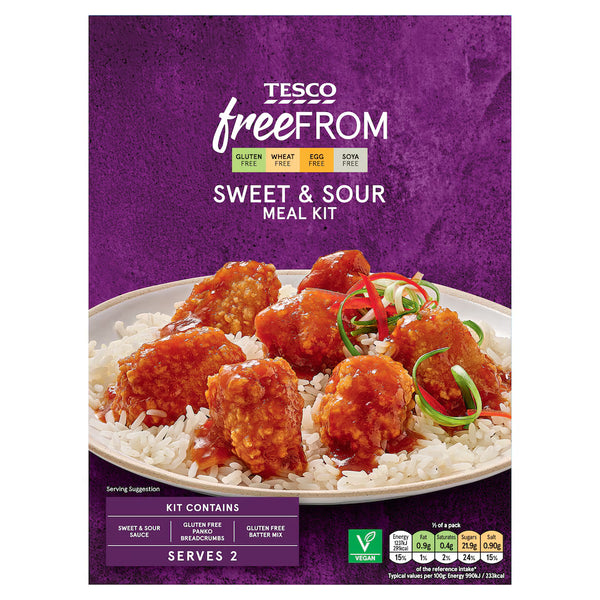 Tesco Free From Sweet & Sour Meal Kit, 250g