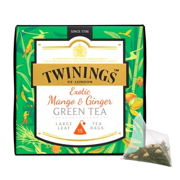 Twinings 15 Mango and Ginger Green Tea bags