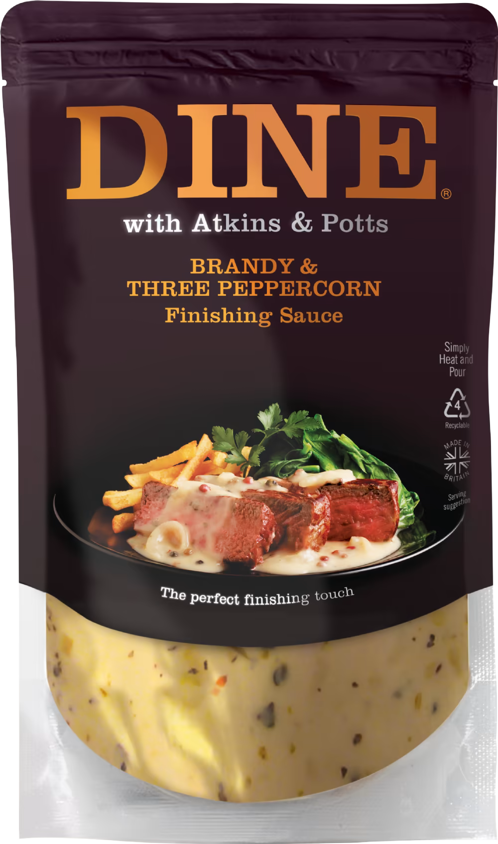 DINE Brandy & Three Peppercorn Finishing Sauce 350g