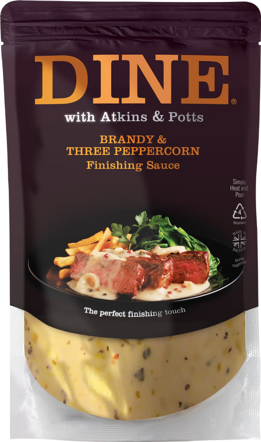 DINE Brandy & Three Peppercorn Finishing Sauce 350g