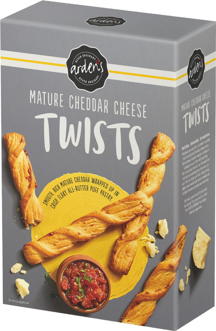 Ardens Mature Cheddar Cheese Twists 125g