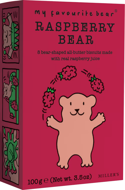 Artisan Biscuits My Favourite Bear Raspberry Bear Biscuits 100g