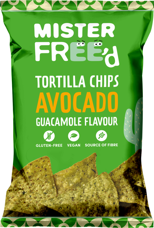 Mister Free'D Tortilla Chips - Avocado Guacamole Flavour 135G