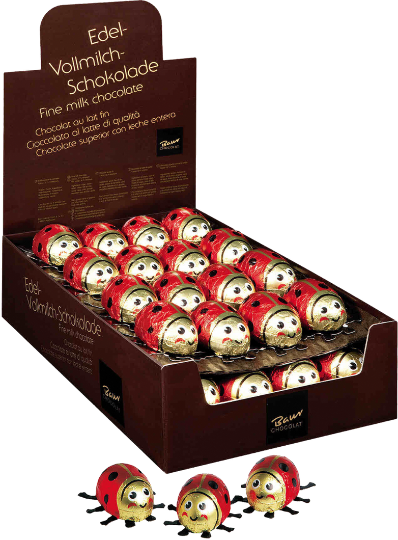 Baur Milk Chocolate Ladybird 18g (Box of 40)