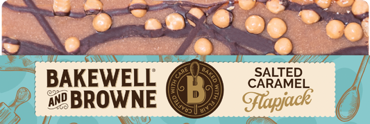 Bakewell And Browne Salted Caramel Topped Flapjack 80G