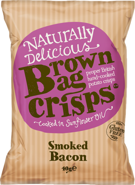 Brown Bag Crisps Smoked Bacon 40G