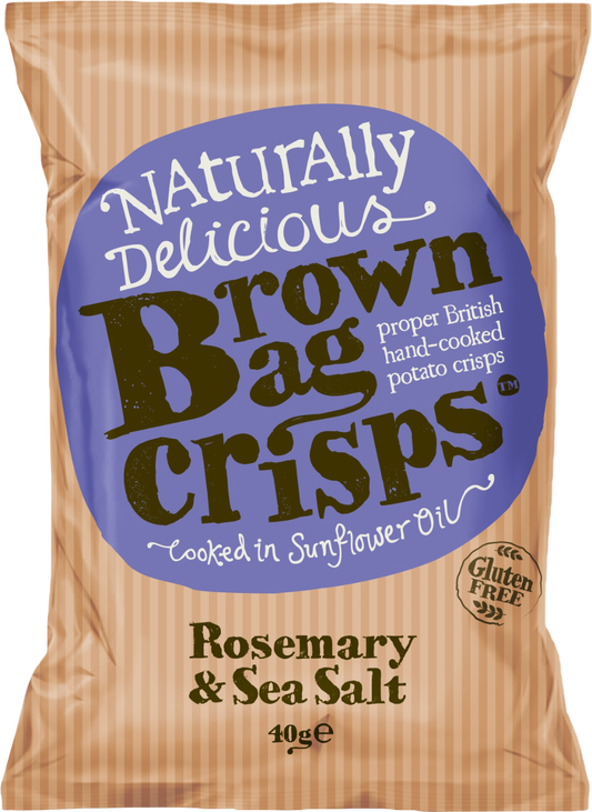 Brown Bag Crisps Rosemary & Sea Salt 40G