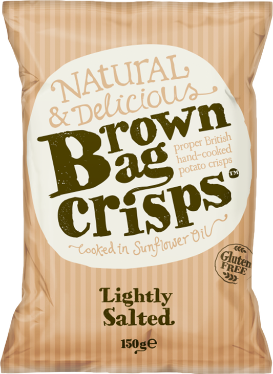 Brown Bag Crisps Lightly Salted 150G