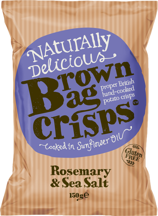 Brown Bag Crisps Rosemary & Sea Salt 150G