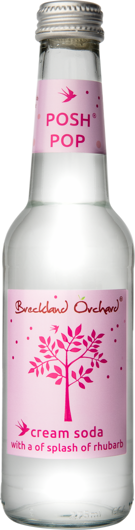 Breckland Orchard Posh Pop - Cream Soda With A Splash Of Rhubarb 275ml