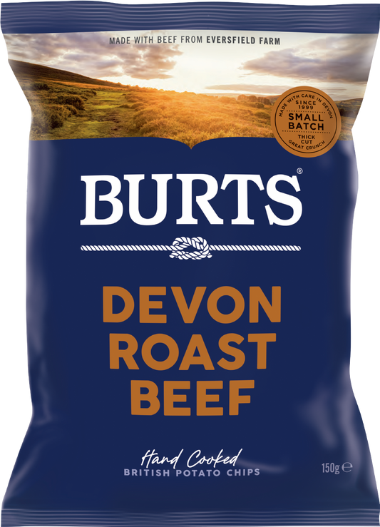 Burts Snacks Potato Chips - Devon Roast Beef 150G