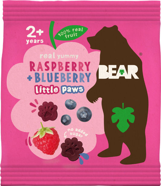 Bear Paws - Raspberry & Blueberry 20G