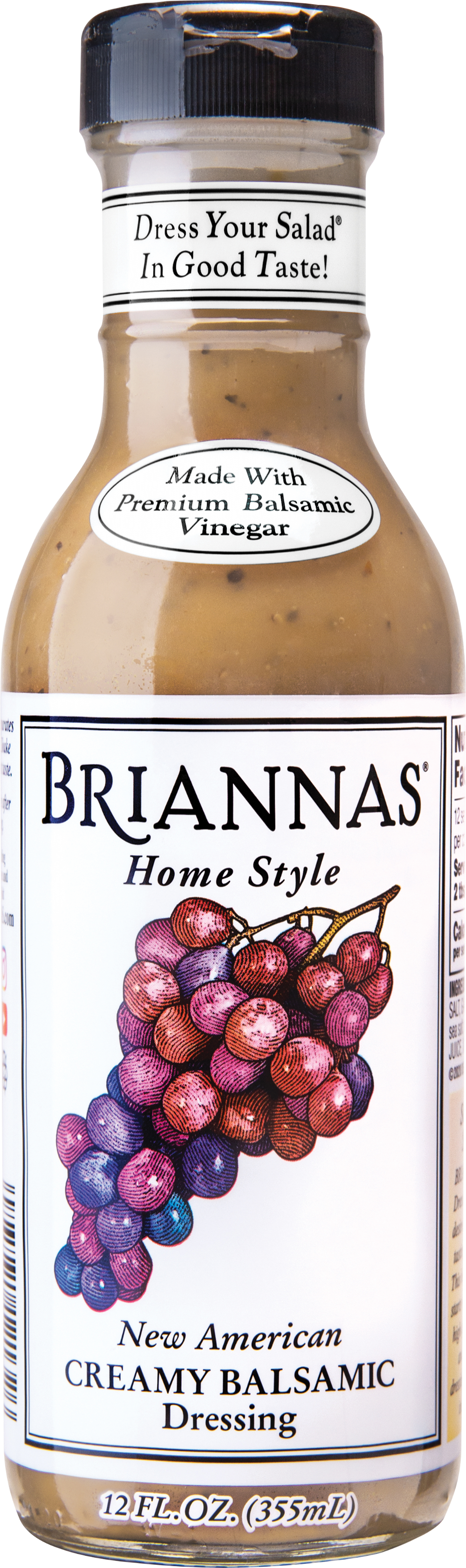Briannas Home Style New American Creamy Balsamic Dressing 355Ml