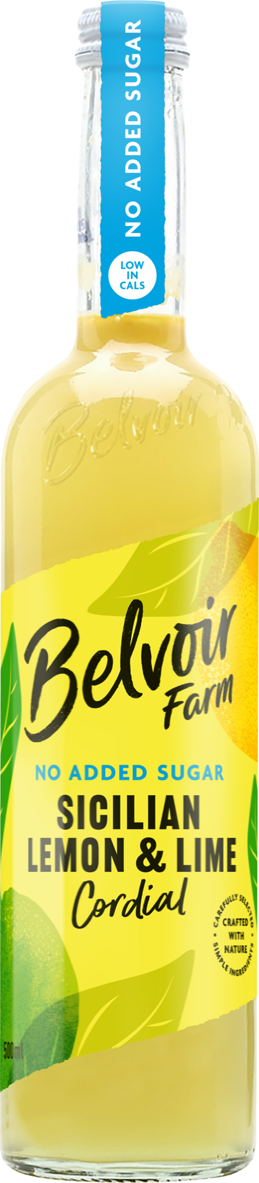 Belvoir No Added Sugar Sicilian Lemon & Lime Cordial 50Cl
