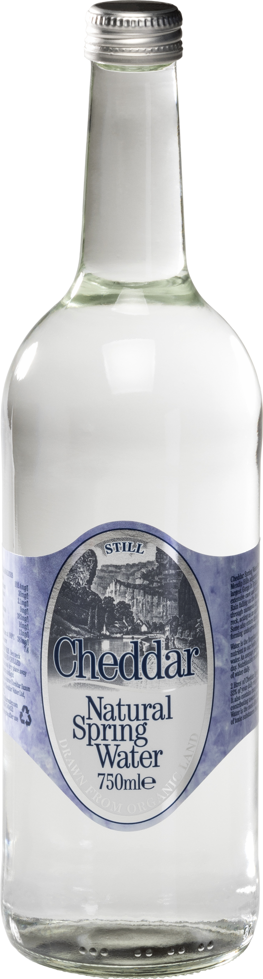Cheddar Natural Spring Water - Still Glass 750Ml