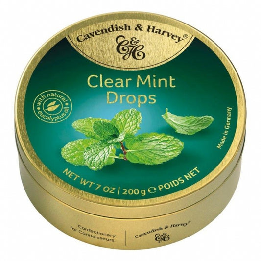 Cavendish & Harvey Clear Mint Drops 200G