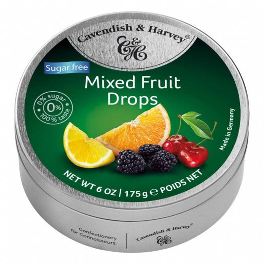 Cavendish & Harvey Sugar Free Mixed Fruit Drops 175G
