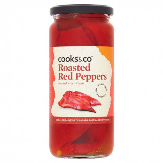 Cooks & Co Roasted Red Peppers 460g