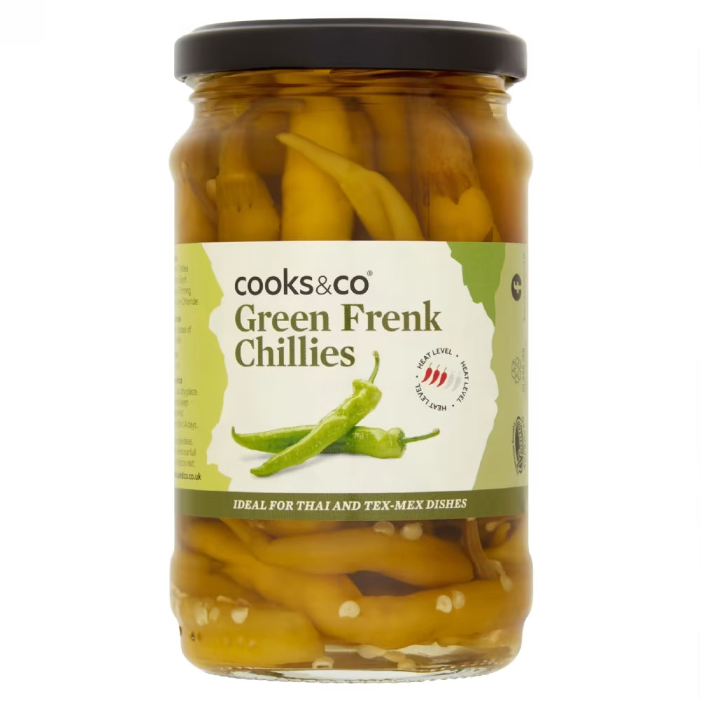 Cooks & Co Green Frenk Chillies 300g