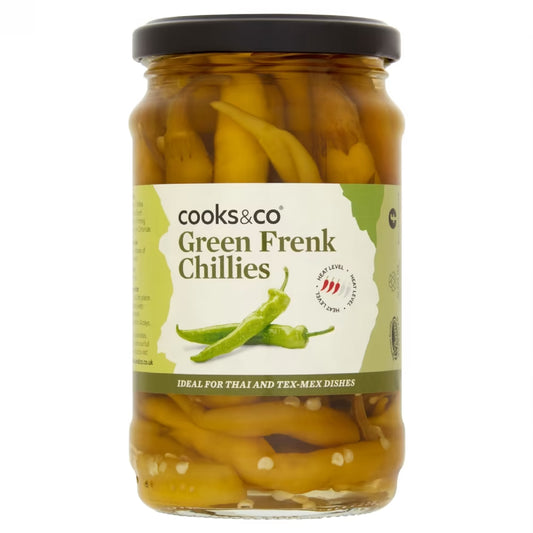 Cooks & Co Green Frenk Chillies 300g