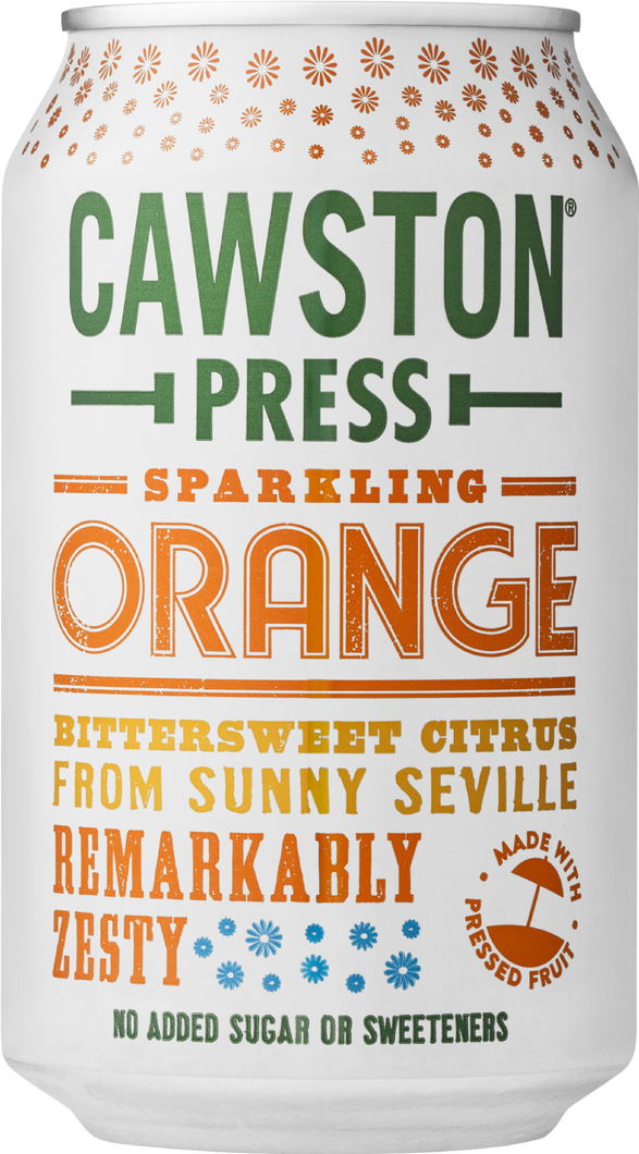 Cawston Press Sparkling Orange Can 330ml