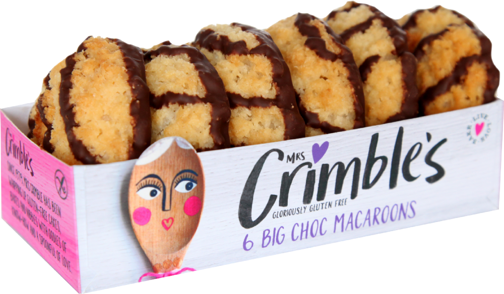 Mrs Crimble's 6 Big Chocolate Macaroons 195G