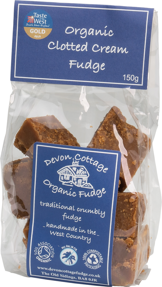 Devon Cottage Organic Clotted Cream Fudge - Bag 150G