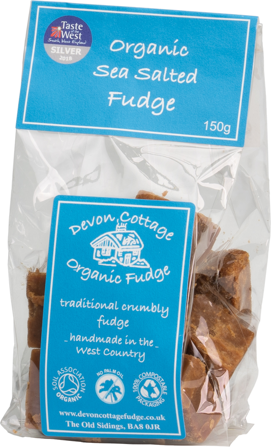 Devon Cottage Organic Sea Salted Fudge - Bag 150G