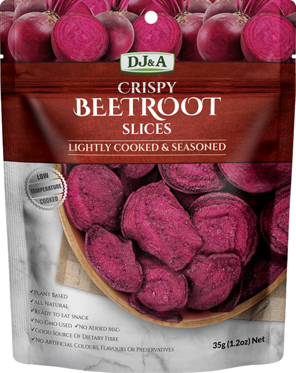 Dj&A Crispy Beetroot Slices 35G