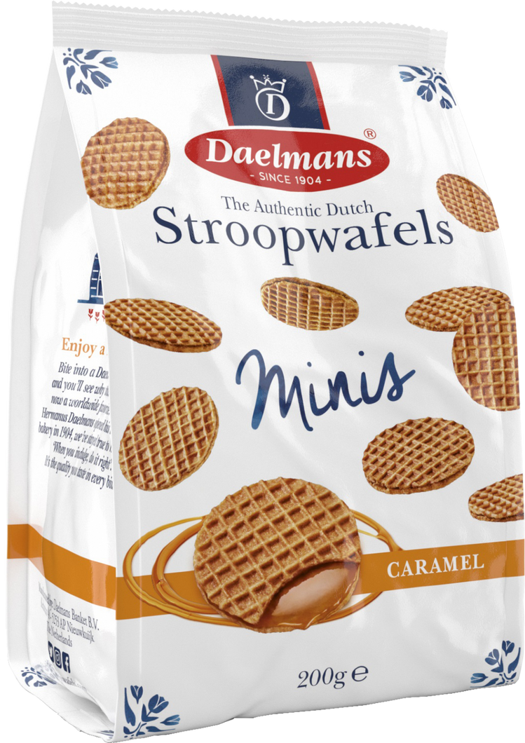 Daelmans Stroopwafels Minis - Caramel 200G