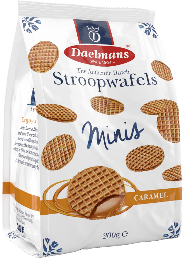 Daelmans Stroopwafels Minis - Caramel 200G