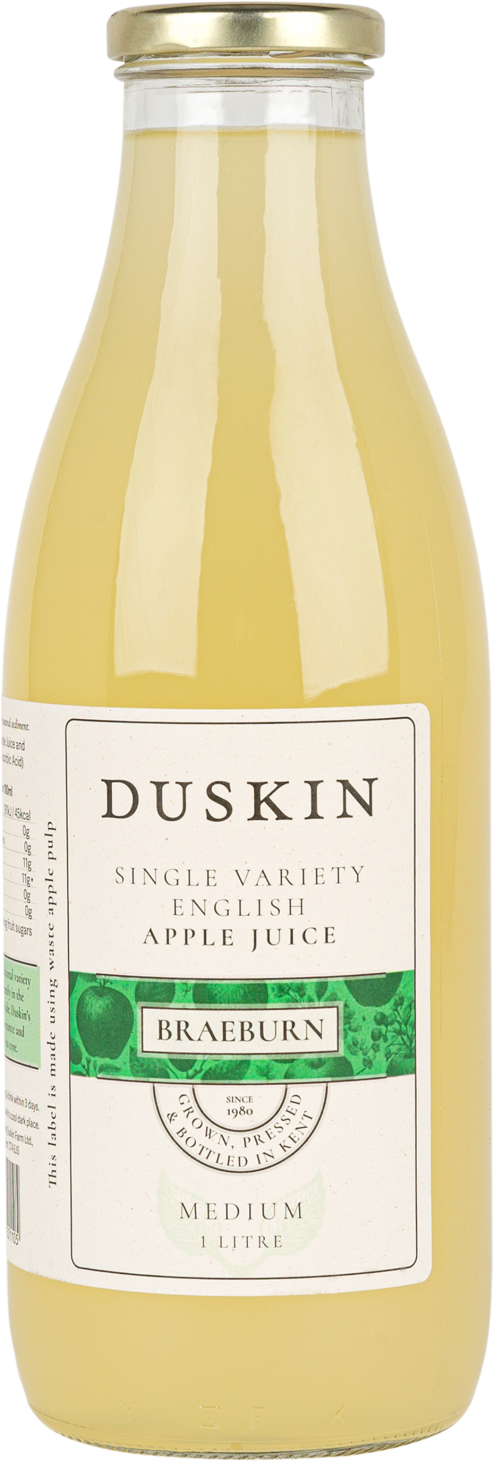 Duskin Pure English Apple Juice - Braeburn (Medium) 1L