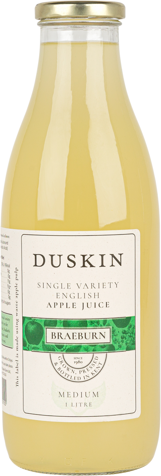Duskin Pure English Apple Juice - Braeburn (Medium) 1L