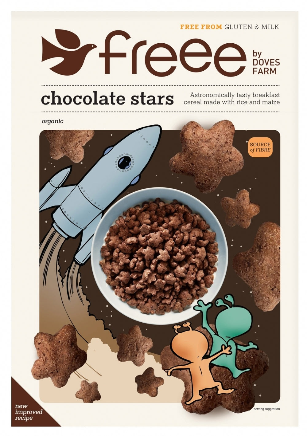 Doves Farm Freee - Chocolate Stars 300G