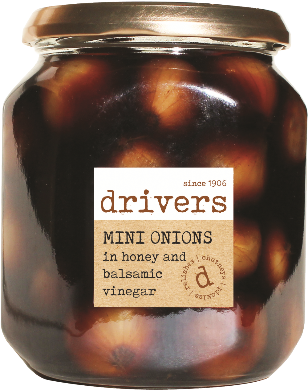 Drivers Mini Onions In Honey & Balsamic Vinegar 550G