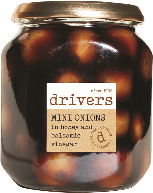 Drivers Mini Onions In Honey & Balsamic Vinegar 550G